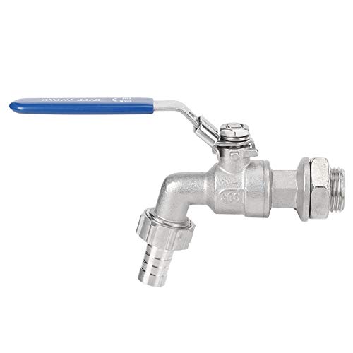 Wasserhahn Garten, Edelstahlschlauch 1/2 Zoll Wasserhahn Hahn Kugelhahn Schweißfreie TNP 13mm Barb von Regun