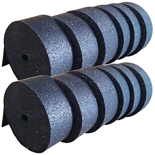 Gummigranulat Streifen Stärke: 6mm Rollen Terrassen Pads Stelzlager Bautenschutzmatten (ARM 6mm; 80 x 10000 mm (2 Stck. á 5 mtr.)) von Regupol 7210 LS plus
