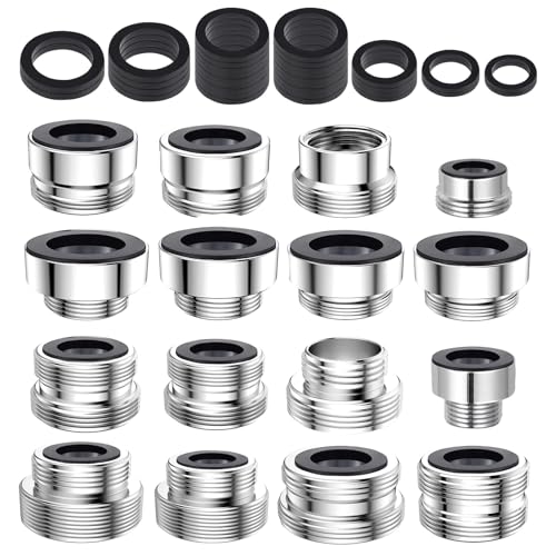 16 Stück Wasserhahnadapter Sieb Strahlregler M22 Adapterset, Wasserhahn Aufsatz mit Waschbecken Adapter Gartenschlauch Wasserfilter 16 Stück Wasserhahnadapter Sieb Strahlregler M22 Adapterset, Wasserhahn Aufsatz mit Waschbecken Adapter Gartenschlauch Wasserfilter von Reh:ncla