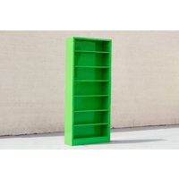 1970Er Jahre Großes Tanker-Bücherregal, in Lindgrün Lackiert, Sonderanfertigung, Kostenloser Us-Versand 1970Er Jahre Großes Tanker-Bücherregal, in Lindgrün Lackiert, Sonderanfertigung, Kostenloser Us-Versand von RehabVintageLA