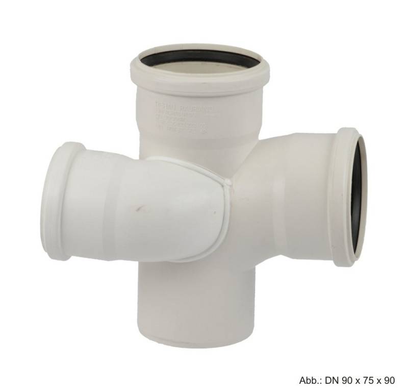 Rehau Wasserrohr Rehau Schalldämmender Raupiano Plus Schachtabzweig rechts DN 110-75-11 von Rehau