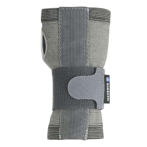 Rehband QD Knitted Wrist Support Handgelenkbandage Größe S/M/L – Handbandage für den Alltag, atmungsaktive Handgelenkstütze entlastet & stabilisiert das Handgelenk von Rehband