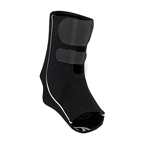 Rehband QD Ankle Support Knöchelbandage, Größe S/M/L/XL - 5 mm Neopren Bandage mit individueller Anpassung, entlastet und bietet Kompression, Farbe:Schwarz, Größe:M von Rehband