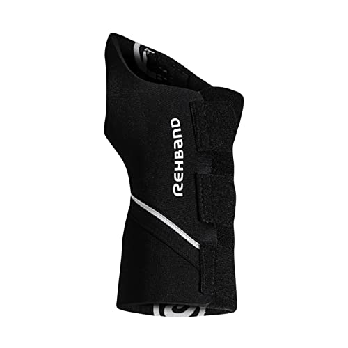 Rehband 5mm Handgelenkbandage aus Neopren/SBR, 1 x Handgelenkschiene mit anpassbarer Aluminium-Schiene rechts/links, Unterstützt Handgelenk von Rehband