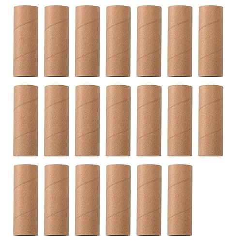 Creative Diy Projects 20er-Pack Toilettenpapierrollen aus Papierrohr zum Basteln, Kunst, robuste, langlebige Papprohre, handgefertigt Braun 20 cm von Reheyre