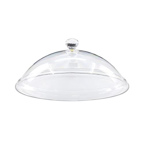 Reheyre Lebensmittel-Abdeckplatte Abdeckung, transparente PC-Lebensmittel-Dessert-Abdeckung Staub Fester Schutz für Lebensmittel-Snack-Display-Abdeckung für Kuchen-Dessert 8 Zoll von Reheyre