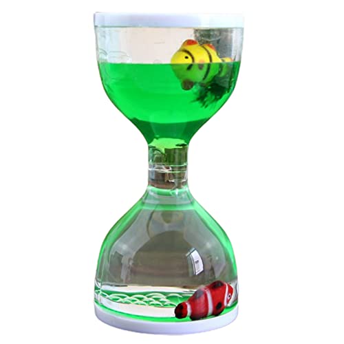 Reheyre Liquid Motion Timer Dynamic Cartoon Animals Oil Drop Timer Home Dekoration für Aktivität, Tropf Oil Motion Bubble Toy Sensory Play für Office Home Desktop Grün von Reheyre