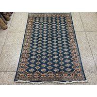 150x250 Teppich Sapphire Blau Bokhara - Roter Handgewebter Für Kinderzimmer Seidenteppich Seltener von RehmatRugs