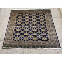 200x200 Blauer Jaldar Teppich - Kelimteppich Wohnzimmer Kelim Jaspis Handgeknüpfter 200x200 Blauer Jaldar Teppich - Kelimteppich Wohnzimmer Kelim Jaspis Handgeknüpfter von RehmatRugs