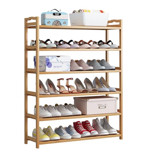 Rehomy 6-stufiger Bambus Schuhregal, Schuhständer Schrank Organizer für Flur, Eingangsbereich, Kleiderschrank, Bis Zu 24 Paar Schuhe, 60x23x96cm, Natur Rehomy 6-stufiger Bambus Schuhregal, Schuhständer Schrank Organizer für Flur, Eingangsbereich, Kleiderschrank, Bis Zu 24 Paar Schuhe, 60x23x96cm, Natur von Rehomy