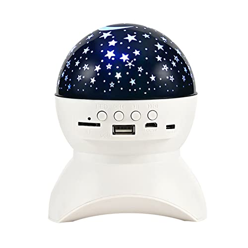 Rehomy Sternen-Nachtlicht-Projektor mit Bluetooth-Lautsprecher, unterstützt TF-USB-Nachtlicht, Projektor für Party, Kinderzimmer, Kinderzimmer von Rehomy