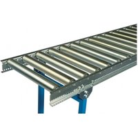 Leicht-Rollenbahnen, Stahlrollen, Ø 50 mm, Bahnlänge 2 m, Bahnbreite 800 mm, Achsabstand 75 mm von BLUME