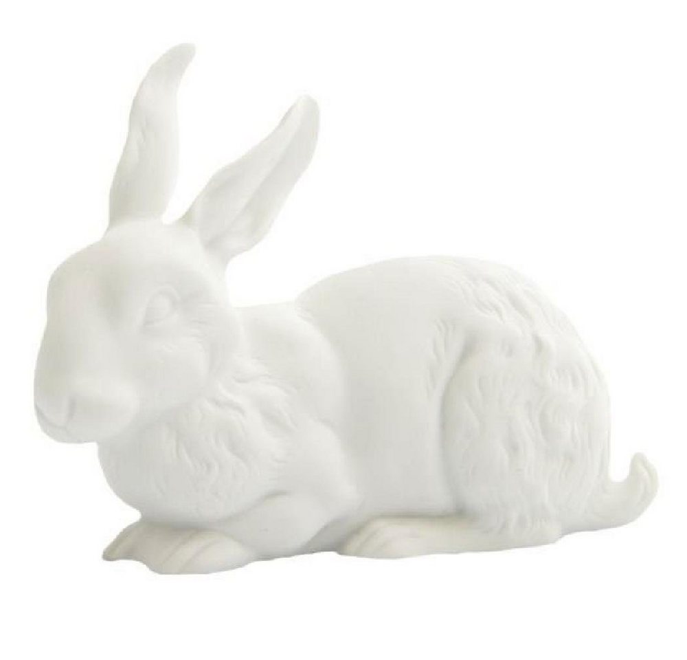 Reichenbach Osterhase Porzellanfigur Hase liegend Lackiert von Reichenbach