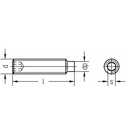 Reidl Gewindestifte mit Innensechskant und Zapfen 10 x 20 mm DIN 915 A1 / 1.4305 blank 25 Stück Reidl Gewindestifte mit Innensechskant und Zapfen 10 x 20 mm DIN 915 A1 / 1.4305 blank 25 Stück von Reidl