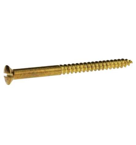 Reidl Holzschraube Linsenkopf 3 x 30 mm DIN 95 Messing blank 10 Stück von REIDL FASTENER