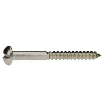 Reidl Holzschraube halbrund 6 x 50 mm DIN 96 A2 blank 10 Stück von REIDL FASTENER