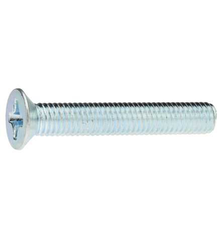 Reidl Senkschrauben mit Kreuzschlitz 4 x 20 mm DIN 965 4.8 galv. verzinkt farblos 100 Stück von Reidl