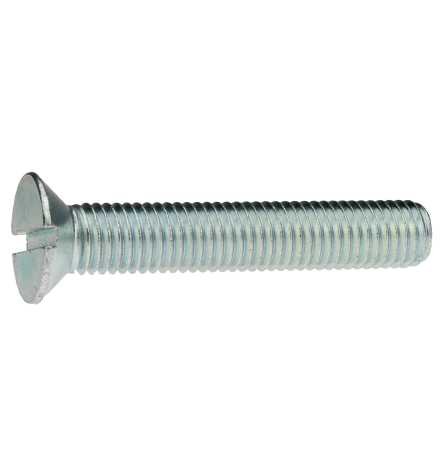 Reidl Senkschrauben mit Schlitz 5 x 45 mm DIN 963 4.8 galv. verzinkt farblos 10 Stück von Reidl
