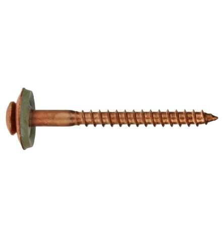 Reidl Spenglerschrauben mit Dichtscheibe 15 mm Torx 4,5 x 80 mm A2 galv. verkupfert 10 Stück von REIDL FASTENER