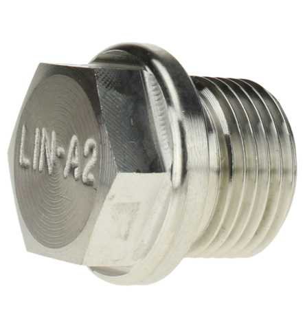 Reidl Verschlußschrauben mit Außensechskant und Bund, zylindrisches Gewinde 2" x 55 mm DIN 910 A2 blank 5 Stück von Reidl