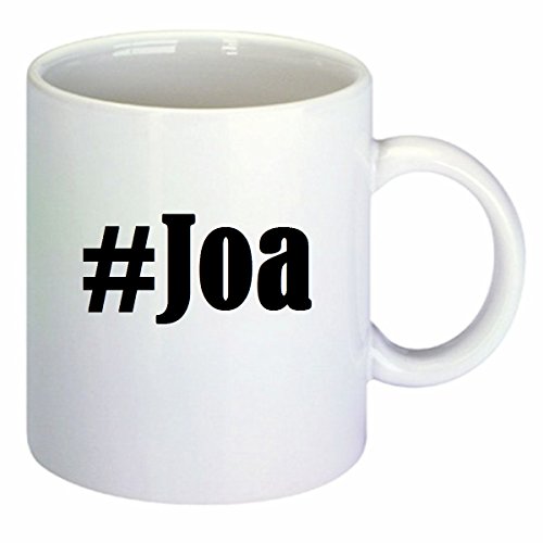 Kaffeetasse #Joa Hashtag Raute Keramik Höhe 9,5cm ? 8cm in Weiß von Reifen-Markt