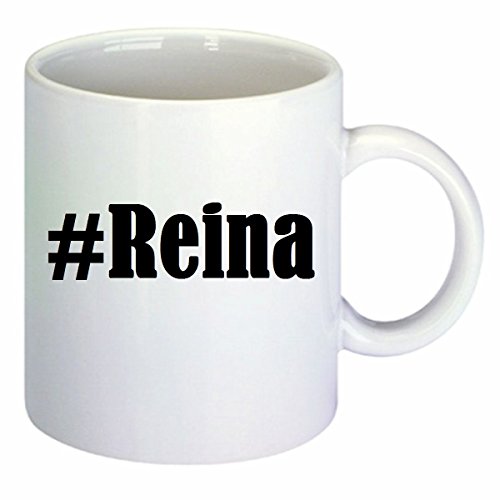 Kaffeetasse #Reina Hashtag Raute Keramik Höhe 9,5cm ? 8cm in Weiß von Reifen-Markt