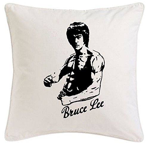 Kissenbezug 40x40cm Bruce Lee Boxing Boxen Karate Judo Kult Sport aus Mikrofaser geschmackvolle Dekoration für jedes Wohnzimmer oder Schlafzimmer von Reifen-Markt