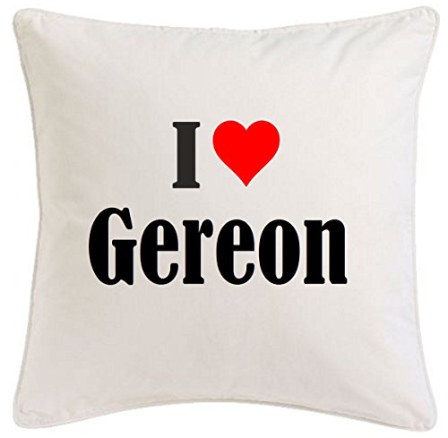 Kissenbezug I Love Gereon 40cmx40cm aus Mikrofaser geschmackvolle Dekoration für jedes Wohnzimmer oder Schlafzimmer in Weiß mit Reißverschluss Kissenbezug I Love Gereon 40cmx40cm aus Mikrofaser geschmackvolle Dekoration für jedes Wohnzimmer oder Schlafzimmer in Weiß mit Reißverschluss von Reifen-Markt