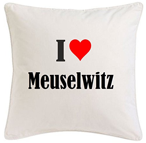 Kissenbezug I Love Meuselwitz 40cmx40cm aus Mikrofaser geschmackvolle Dekoration für jedes Wohnzimmer oder Schlafzimmer in Weiß mit Reißverschluss Kissenbezug I Love Meuselwitz 40cmx40cm aus Mikrofaser geschmackvolle Dekoration für jedes Wohnzimmer oder Schlafzimmer in Weiß mit Reißverschluss von Reifen-Markt