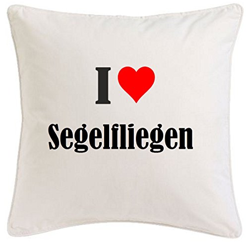 Kissenbezug I Love Segelfliegen 40cmx40cm aus Mikrofaser geschmackvolle Dekoration für jedes Wohnzimmer oder Schlafzimmer in Weiß mit Reißverschluss Kissenbezug I Love Segelfliegen 40cmx40cm aus Mikrofaser geschmackvolle Dekoration für jedes Wohnzimmer oder Schlafzimmer in Weiß mit Reißverschluss von Reifen-Markt