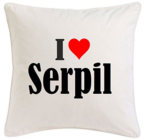 Kissenbezug I Love Serpil 40cmx40cm aus Mikrofaser geschmackvolle Dekoration für jedes Wohnzimmer oder Schlafzimmer in Weiß mit Reißverschluss Kissenbezug I Love Serpil 40cmx40cm aus Mikrofaser geschmackvolle Dekoration für jedes Wohnzimmer oder Schlafzimmer in Weiß mit Reißverschluss von Reifen-Markt
