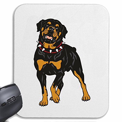 Mousepad "Bodybuilder mit Ketten Bodybuilding Gym Gewicht Training Gym Muskelaufbau Nahrungsergänzungsmittel Gewichtheben Bodybuilder" für Ihren Laptop, Notebook oder PC Internet.. (mit Windows, Linux, etc.) in weiß von Reifen-Markt