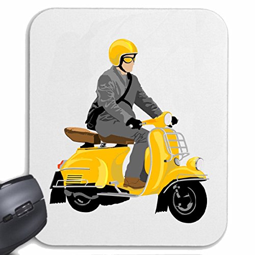 Mousepad "Route 66 Hamburger Kaffee Cheeseburger aus Fast Food Diet Slimming Kalorien Figur Fitness BMI Fat Cover Dick dünn Figur betont Bauch Scope" für Ihren Laptop, Notebook oder PC Internet.. (mit Windows, Linux, etc.) in weiß von Reifen-Markt