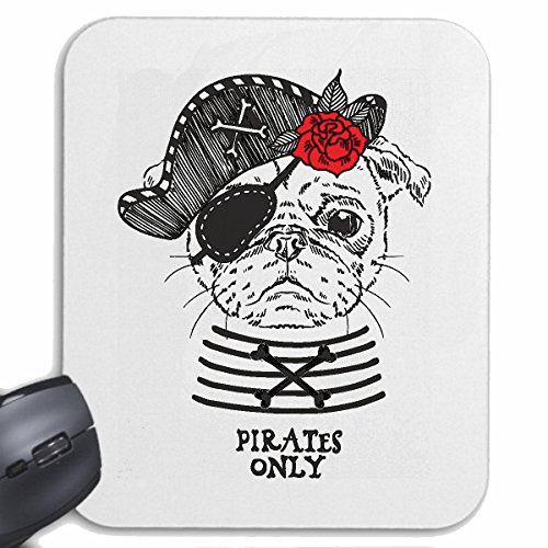 Mousepad "Totenkopf mit Gold Zähne Totenkopf Biker Rocker Gothic Szene Skelett Zahnarzt Zähne Motorradfahrer" für Ihren Laptop, Notebook oder PC Internet.. (mit Windows, Linux, etc.) in weiß von Reifen-Markt