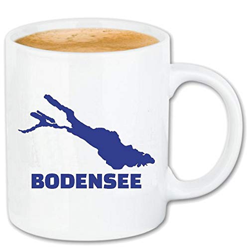 Reifen-Markt Kaffeetasse BODENSEE - DEUTSCHLAND - GERMANY - HALBINSEL - BOOTSFAHRT Keramik 330 ml in Weiß von Reifen-Markt