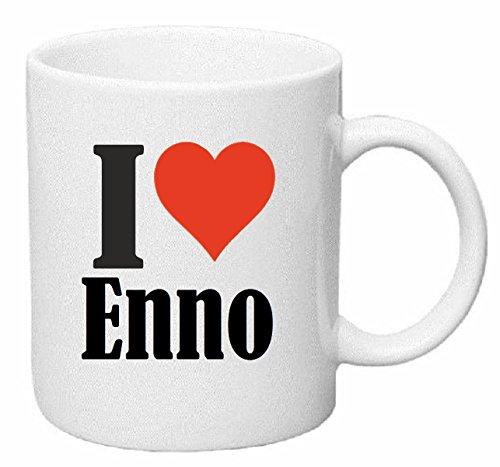 Reifen-Markt Kaffeetasse I Love Enno Keramik Höhe 9,5cm ? 8cm in Weiß Reifen-Markt Kaffeetasse I Love Enno Keramik Höhe 9,5cm ? 8cm in Weiß von Reifen-Markt