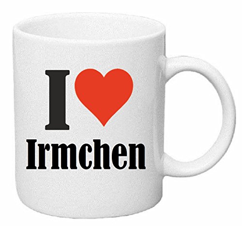 Reifen-Markt Kaffeetasse I Love Irmchen Keramik Höhe 9,5cm ? 8cm in Weiß von Reifen-Markt