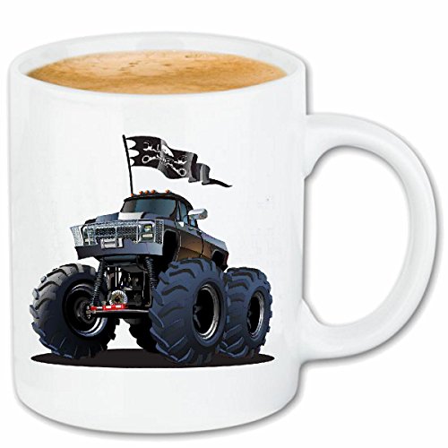 Reifen-Markt Kaffeetasse OFF ROAD 4X4 MONSTER TRUCK 4×4 GELÄNDEWAGEN BUGGY AUTOCROSS STOCKCAR RENNEN Keramik 330 ml in Weiß von Reifen-Markt