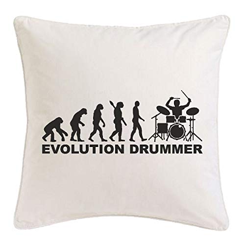 Reifen-Markt Kissenbezug 40x40cm Schlagzeuger - Drummer - Rockband - Musikband - GUGGE Musik aus Mikrofaser in Weiß von Reifen-Markt
