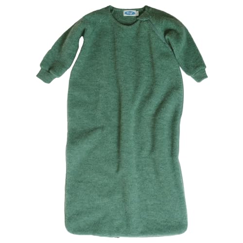 Reiff Fleeceschlafsack mit Arm Babyschlafsack Merino, 100% Wolle (kbT) (116, Salbei) von Reiff