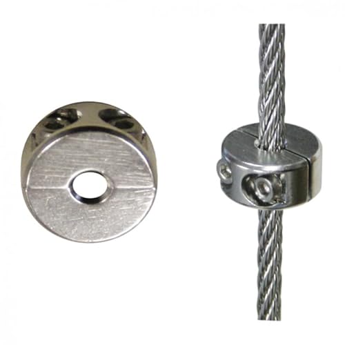 Drahtseil - Klemmring für Ø 6 mm Drahtseil Edelstahl V4A Seilklemme Stahlseilklemme Bügelklemme Bügelseilklemme Seil Edelstahlseil Drahtseile Stahlseil Geländerseil Rankhilfe VA A4 AISI316 AISI 316 von Reinartz