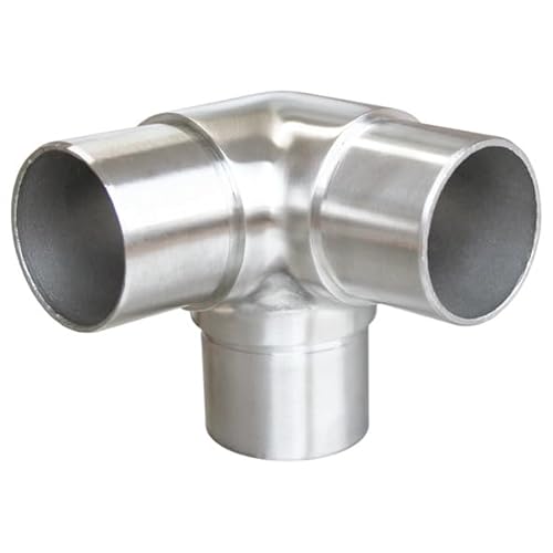 Eckfitting mit 90° Winkel, für Rohr Ø 33,7x2,0 Edelstahl V2A Rohrverbinder Verbinder für Rohre Geländerbau Geländer Treppen Balkongeländer Terrassengeländer Balkon Terrasse Eckfitting mit 90° Winkel, für Rohr Ø 33,7x2,0 Edelstahl V2A Rohrverbinder Verbinder für Rohre Geländerbau Geländer Treppen Balkongeländer Terrassengeländer Balkon Terrasse von Reinartz