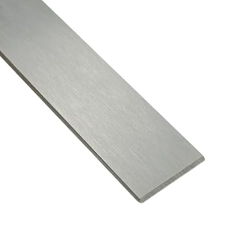 Flachstahl 30 x 5 mm geschliffen, Länge 1450 mm Edelstahl V2A 1.4301 VA A2 Flach Flachprofil Flachmaterial geschliffen 1 Stück von Reinartz