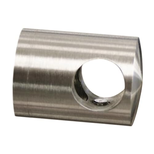 Querstabhalter für Ø Stab 14 mm und flachen Anschluss Edelstahl V2A Traversenhalter Rohrclip Handlauf VA Treppengeländer Geländer Treppen Balkongeländer Terrassengeländer Balkon Terrasse 1 Stück von Reinartz