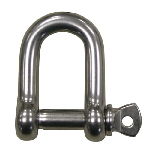 Schäkel kurze Form Ø 10 mm Edelstahl V4A 1 Stück A4 Drehschäkel Rundschäkel D-Schäkel Verbinder Seil Drahtseil Schäkel kurze Form Ø 10 mm Edelstahl V4A 1 Stück A4 Drehschäkel Rundschäkel D-Schäkel Verbinder Seil Drahtseil von Reinartz