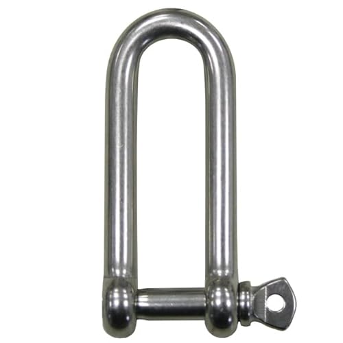 Schäkel lange Form Ø 8 mm Edelstahl V4A 1 Stück A4 Drehschäkel Rundschäkel D-Schäkel Verbinder Seil Drahtseil Schäkel lange Form Ø 8 mm Edelstahl V4A 1 Stück A4 Drehschäkel Rundschäkel D-Schäkel Verbinder Seil Drahtseil von Reinartz