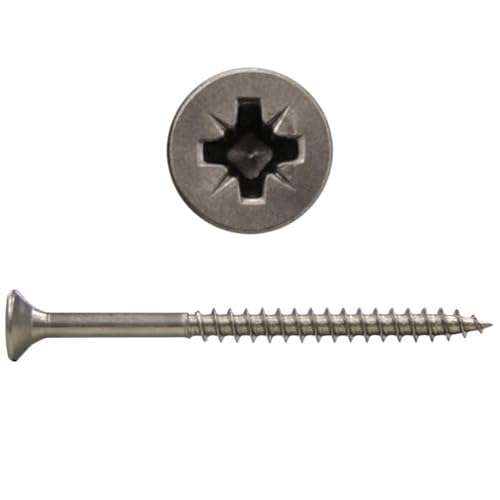 Spanplattenschrauben 3,5x25 Edelstahl V2A - 100 Stk. - Antrieb: PZ von Reinartz