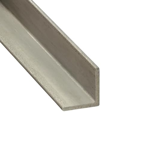 Winkelstahl 40 x 40 x 4 mm ungeschliffen, Länge 1450 mm Edelstahl V2A 1.4301 VA A2 Edelstahlwinkel Winkelprofil L-Profil Winkeleisen Profil ungeschliffen 1 Stück von Reinartz