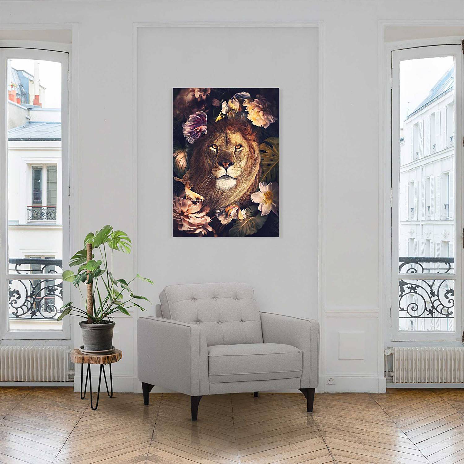 Acrylglasbild Dschungel Löwe von Reinders