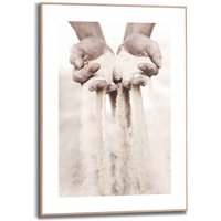 Reinders Bild "Gerahmtes Bild Sand durch die Finger Leere Hände - Sandkorn - Verlust" Menschen 1 Stk. tlg. von Reinders!